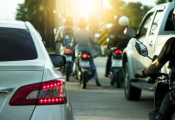 Precautions by a Driver When Traveling Near a Motorcycle